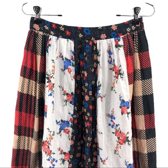 Anthropologie Red & White Layered Maxi Skirt | New With Tags - Picture 4 of 11